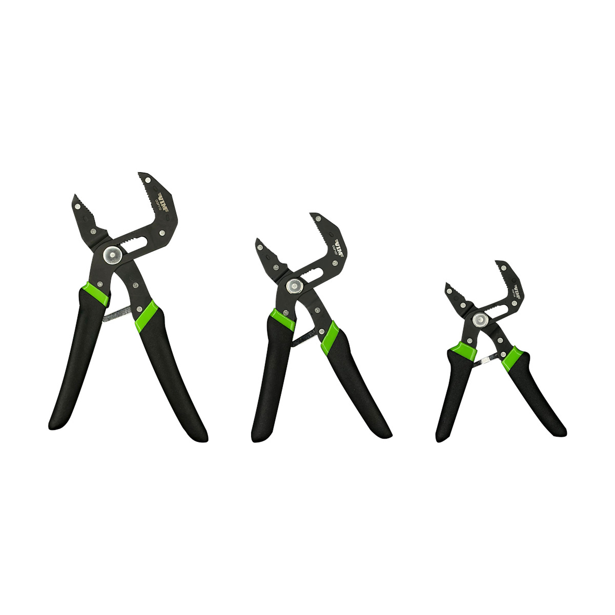VIM Tools Orca Grip Universal Plier Set — 3-Piece, Auto Adjusting, 5in., 7in., 10in., Model# VIMOGP100